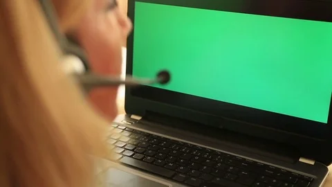 Customer service and call centre operator 9 Video stock 74723284