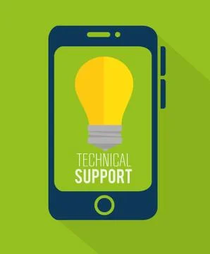 Customer service and technical support Illustrazione stock