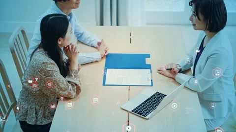 Customer service and technology concept. Data analysis. Digital transformation. Stock Footage 155798283