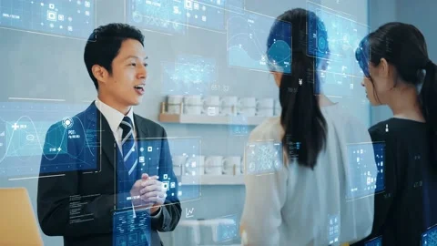 Customer service concept. Customer information. Data analysis. Stock Footage 155664760