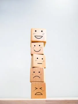 Customer service evaluation, feedback, and employee satisfaction survey con.. Foto stock