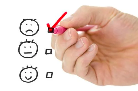 Customer service evaluation form Stock Photos