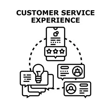 Customer service experience concept vector illustration Stock Illustration