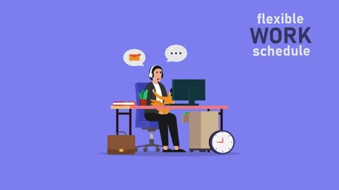 Customer service freelancer with child working on compute Stock Footage 235649771