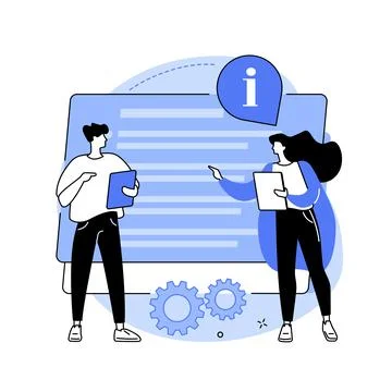 Customer service guide abstract concept vector illustration. Ilustración de archivo