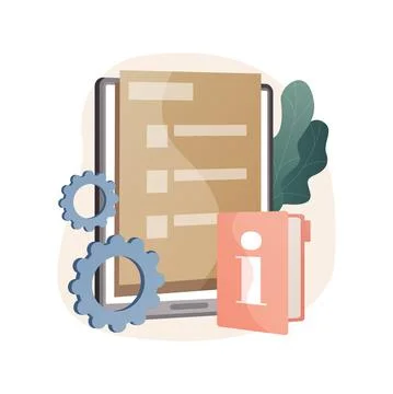 Customer service guide abstract concept vector illustration. Stock Illustration