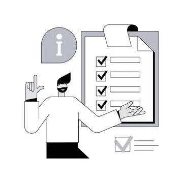 Customer service guide abstract concept vector illustration. Stock Illustration
