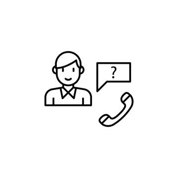 Customer service icon. Element of interview icon Stock Illustration