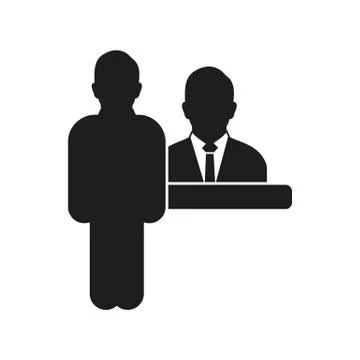 Customer Service Icon. Flat style vector EPS. Stock Illustration