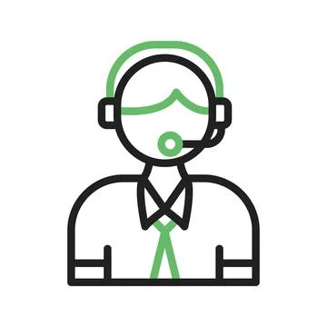 Customer Service Icon Image. Stock Illustration