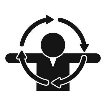 Customer service icon with support representative Stock Illustration