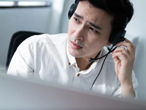 Customer service interaction office setting professional portrait modern Stock Photos