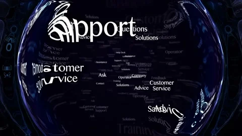 CUSTOMER SERVICE Keywords Animation, Background, Loop Stock-Footage 168330930