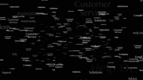 CUSTOMER SERVICE Keywords Animation, Background, Loop Stock Footage 217391899