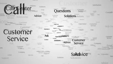 CUSTOMER SERVICE Keywords Animation, Background, Loop Stock-Footage 237060736