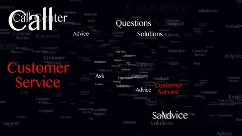 CUSTOMER SERVICE Keywords Animation, Background, Loop 库存影片 315680608
