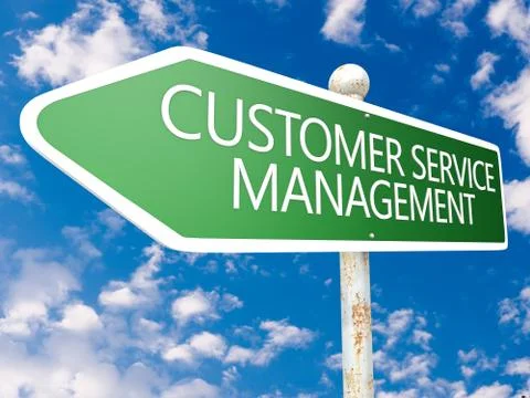 Customer service management Stock Illustration