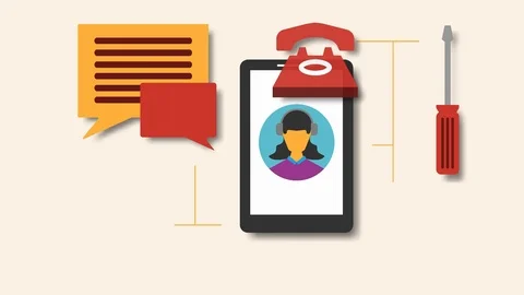 Customer service motion graphic animation Stock Footage 122744847