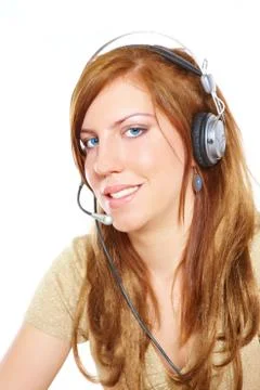 Customer service operator Stock Photos