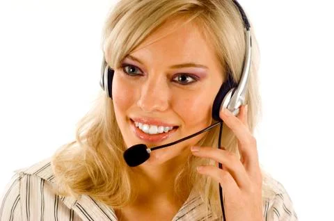 Customer Service Operator 库存照片