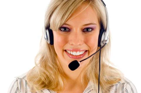 Customer Service Operator 库存照片