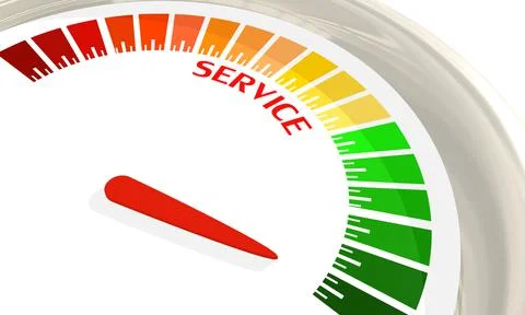 Customer service rating Stock Illustration