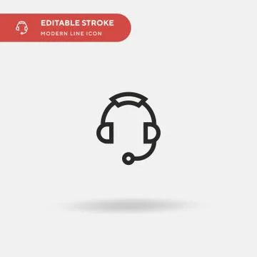 Customer Service Simple vector icon. Illustration symbol design template for  Stock Illustration