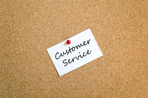 Customer Service Sticky Note Concept Stock Photos