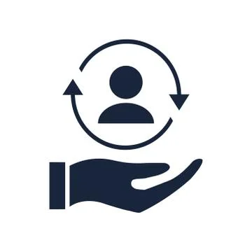 Customer service support icon 스톡 일러스트