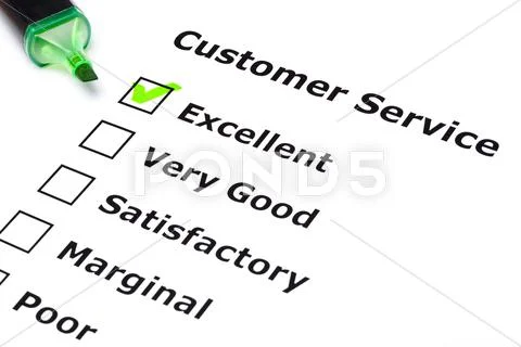 Customer service survey Stock Photos