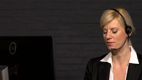 Customer service worker Stock Footage 210601807