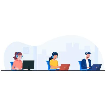 CUSTOMER SERVICES AGENT Illustrazione stock