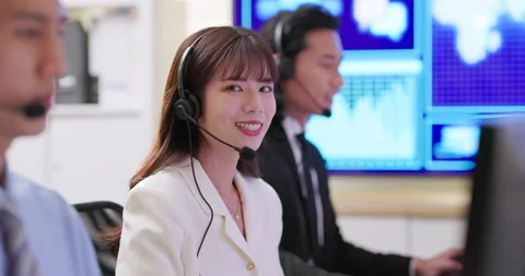 Customer services center Stock Footage 228711112