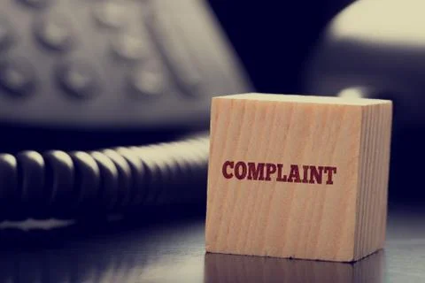 Customer services Complaint concept Foto stock
