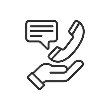 Customer services, icon in line design. Customers service, customer support Stock Illustration