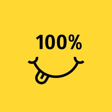 Customer smile like satisfaction guarantee Illustration