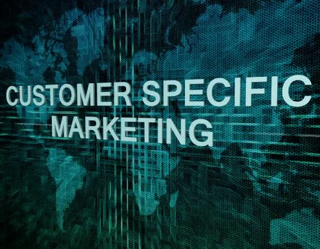 Customer specific marketing Stock Illustration