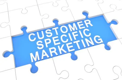 Customer specific marketing Stock Illustration