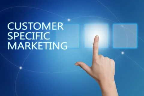 Customer Specific Marketing Stock Illustration