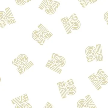 Customer study kyc glyph vector seamless pattern イラスト素材