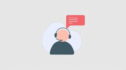 Customer Support . 247 Helpdesk, Online Support Animation - Transparent Stock Footage 333841669
