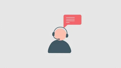 Customer Support . 247 Helpdesk, Online Support Animation - Transparent Stock Footage 333841678