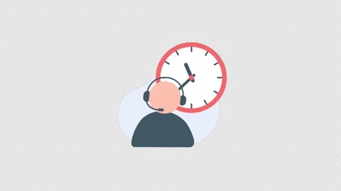 Customer Support . 247 Helpdesk, Online Support Concept Animation - Transparent 스톡 동영상 333841815