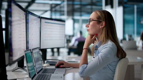 Customer Support Agent Efficiently Managing Help Desk Tickets Stock Footage 340400842