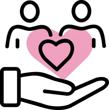Customer support and care service icon Illustration