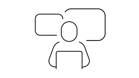 Customer Support and Online Communication - Animated Chat Assistance Icon. Stock Footage 301994016