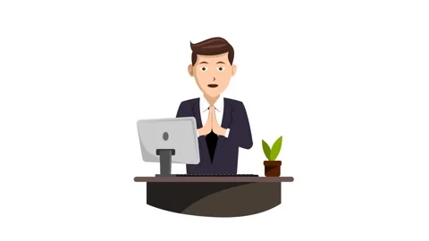Customer Support Character Animation Video Stock Footage 292482028