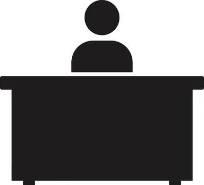 Customer support, Desk icon, Customer Desk icon, Reception desk icon, Custo.. Stock Illustration