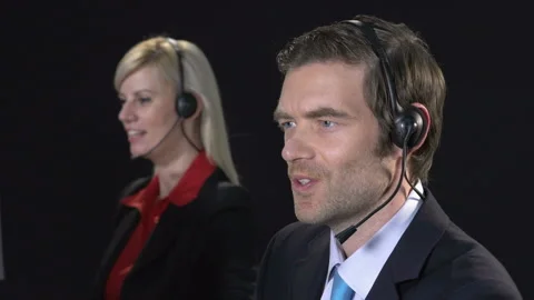 Customer support executive people  Stock Footage 210616888