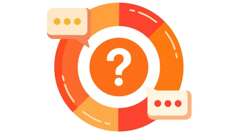 Customer Support FAQ and Help Center Chat Icon Animated Business Footage Stock-Footage 342853683